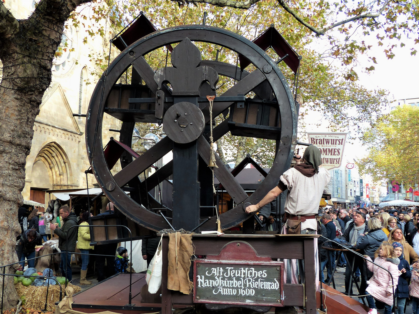 Handkurbel Riesenrad Anno 1600