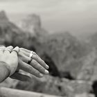 Hands and mountains