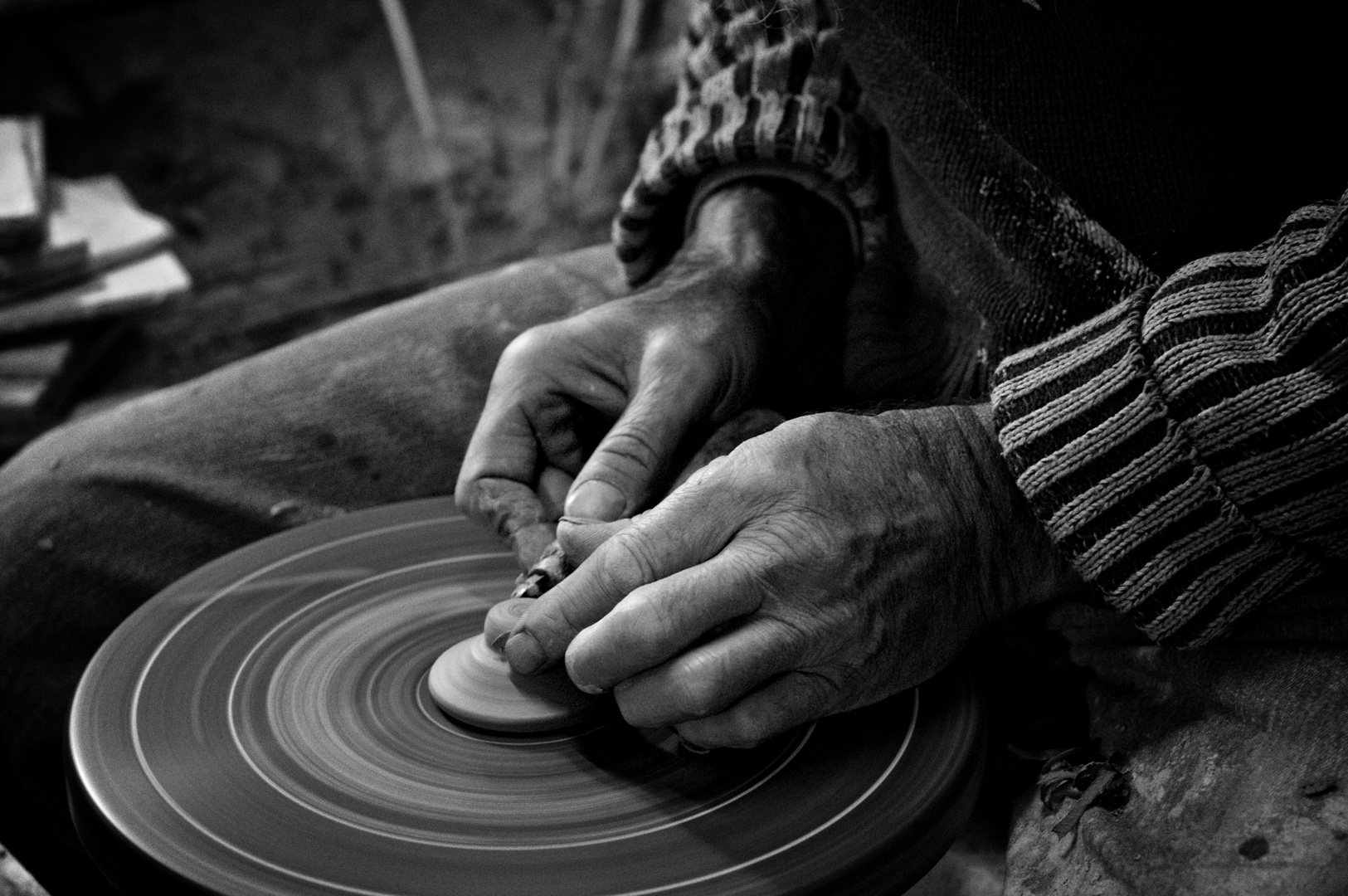 Hands of a potter