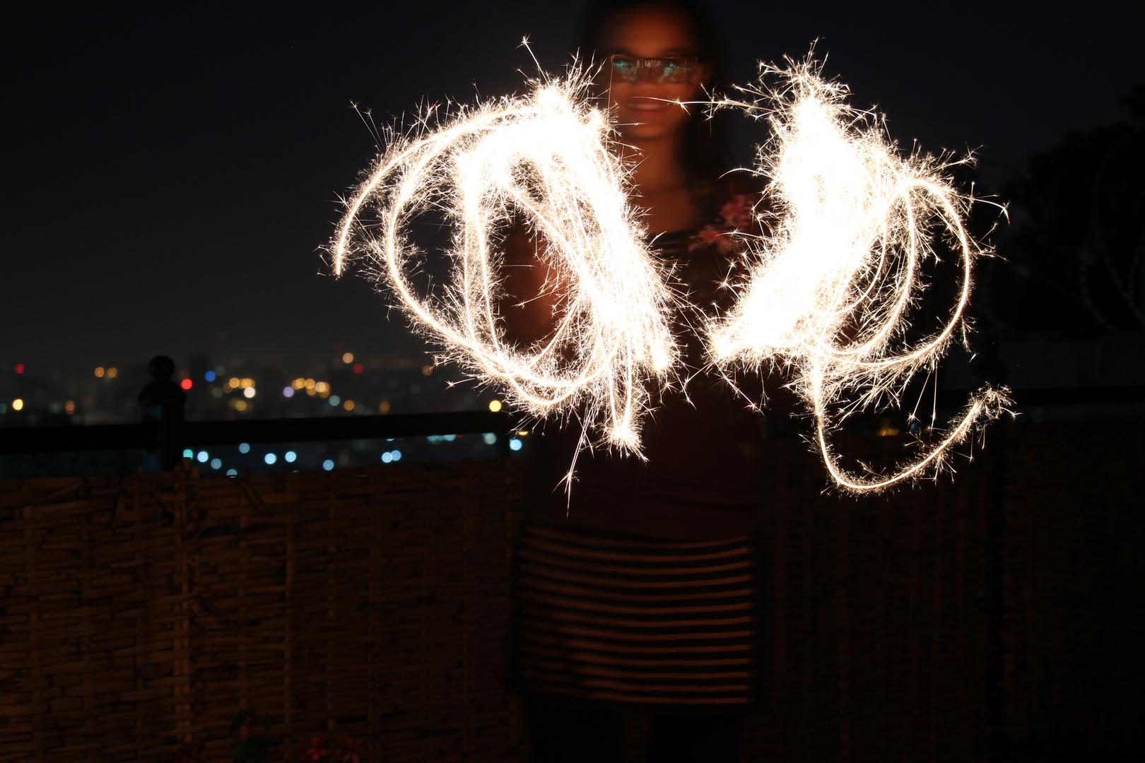 Hands with sparklers # 3