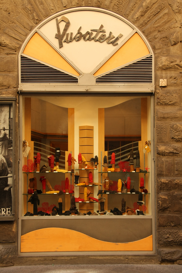 Handschuh-Boutique in Florenz