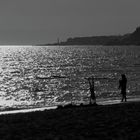 Handstand am Sandstrand