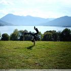 Handstand am Tegernsee