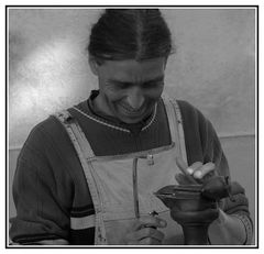 handwerker auf dem töpfermarkt in schloß beugen