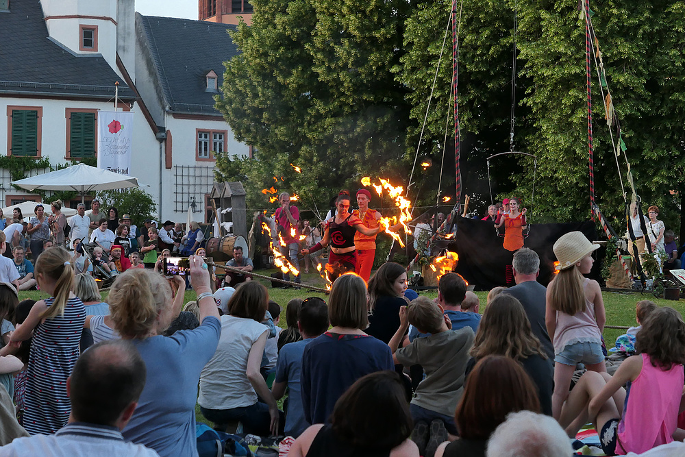 Handwerkermarkt Seligenstadt 2018: Die Feuerkünstler 01