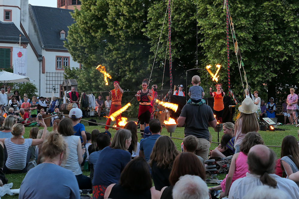 Handwerkermarkt Seligenstadt 2018: Die Feuerkünstler 02