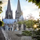 Handyfoto - Kölner Dom im Abendlicht