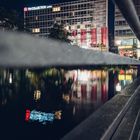 Handyfoto Mediapark bei Nacht