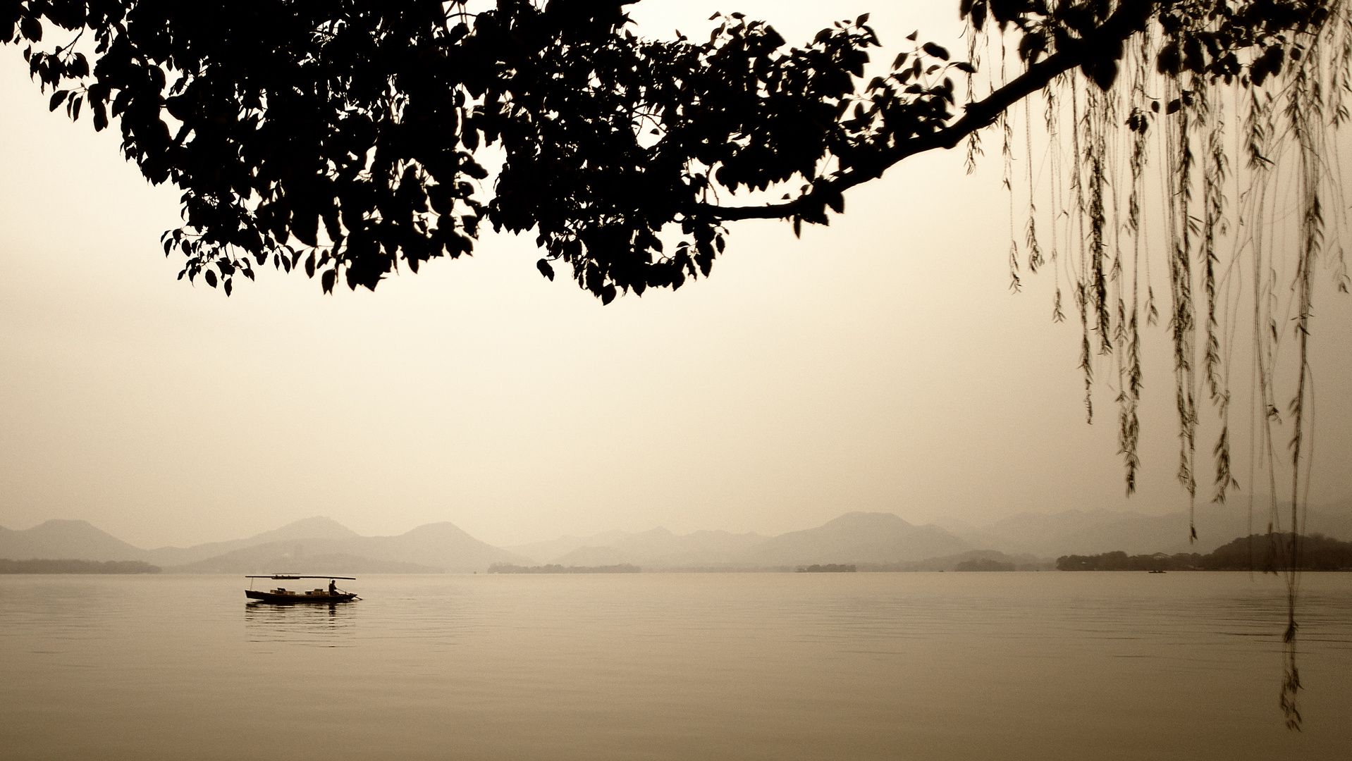 Hangzhou Westlake Abendstimmung