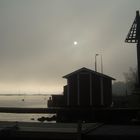 Hanko shoreline in fog