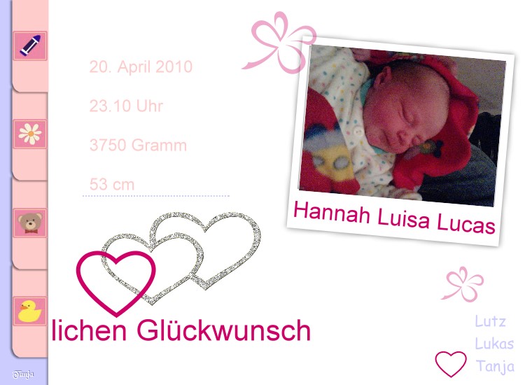 Hannah ist da