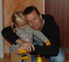 Hannah mit Papa