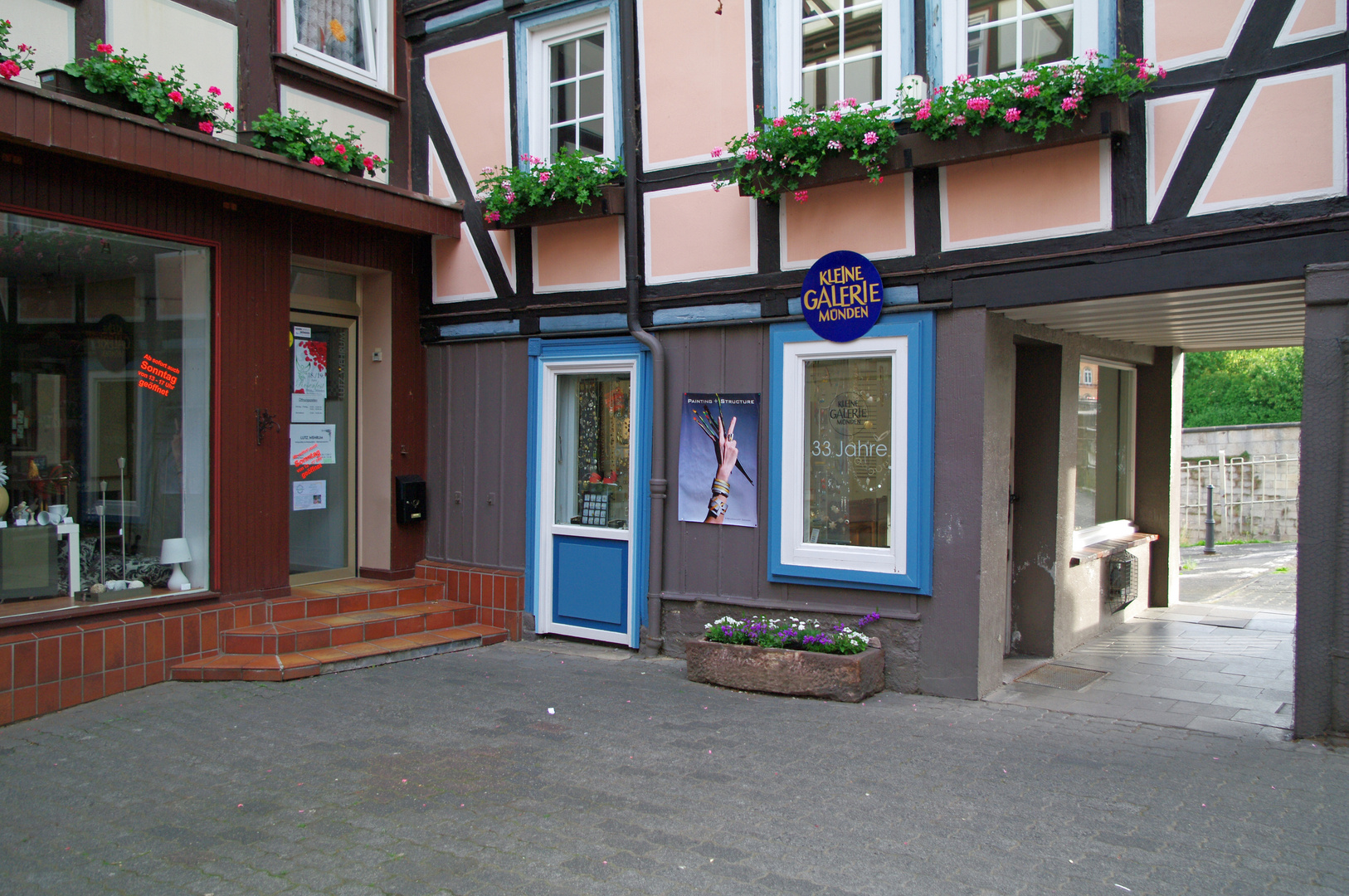 Hann.Münden-Untere Lange Strasse vor der Werrabrücke