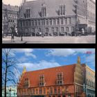 Hannover - altes Rathaus - 1900 und 2015