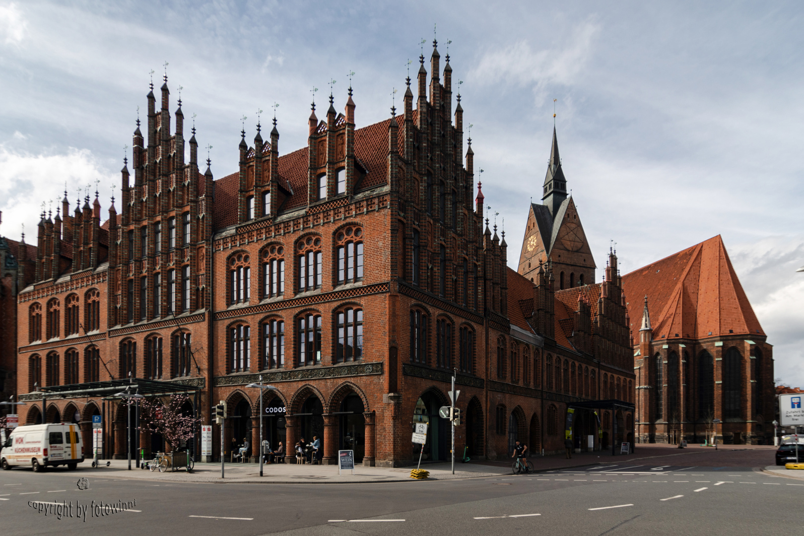 Hannover - altes Rathaus und Marktkirche