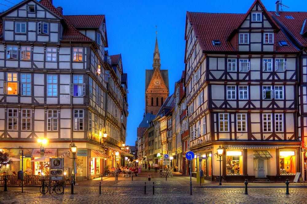 Hannover Altstadt Foto  Bild world nacht stadt  