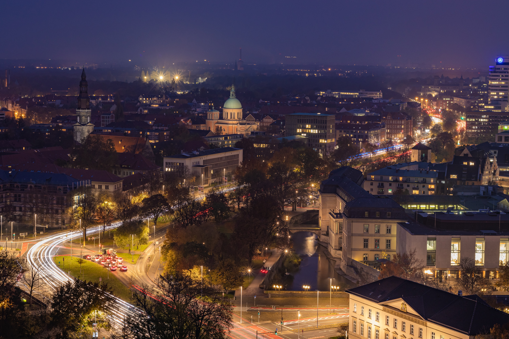 Hannover bei Nacht