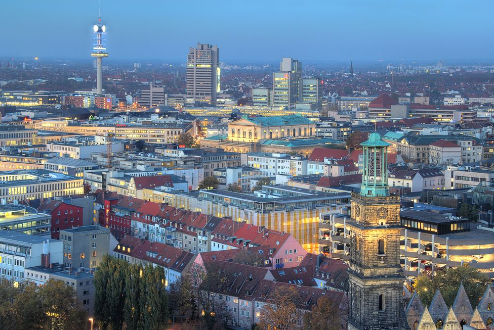 Hannover Blick zum Zentrum