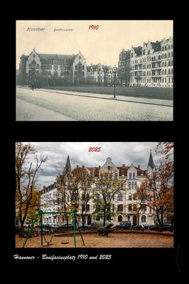 Hannover - Bonifaciusplatz 1910 und 2025