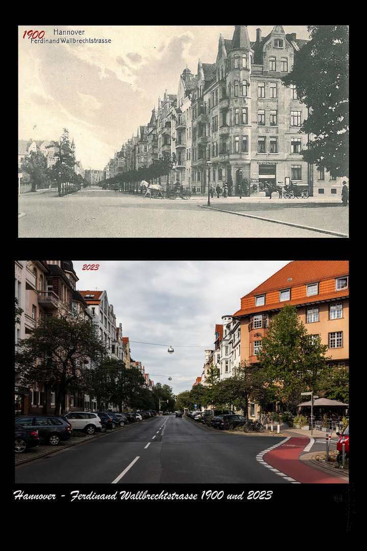 Hannover - Ferdinand-Wallbrecht-Strasse 1900 und 2023