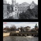 Hannover - Flußwasserkunst 1910 und 2023 (der Platz wo sie einmal war)