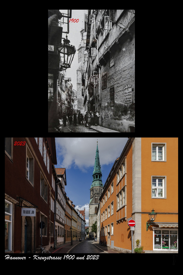 Hannover - Kreuzstrasse 1900 und 2023