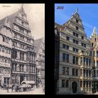 Hannover - Leibnizhaus 1910 und 2015