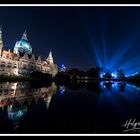 Hannover leuchtet über dem Maschpark
