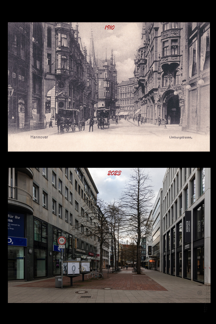 Hannover - Limburgstrasse 1910 und 2023