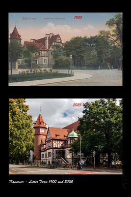 Hannover - Lister Turm 1900 und 2025