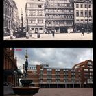 Hannover - Markt, heute Hanns Lilje Platz 1910 und 2020