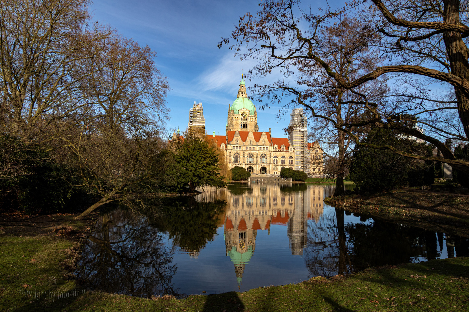 Hannover - Maschteich und Neues Rathaus