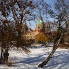 Hannover - Maschteich und Rathaus