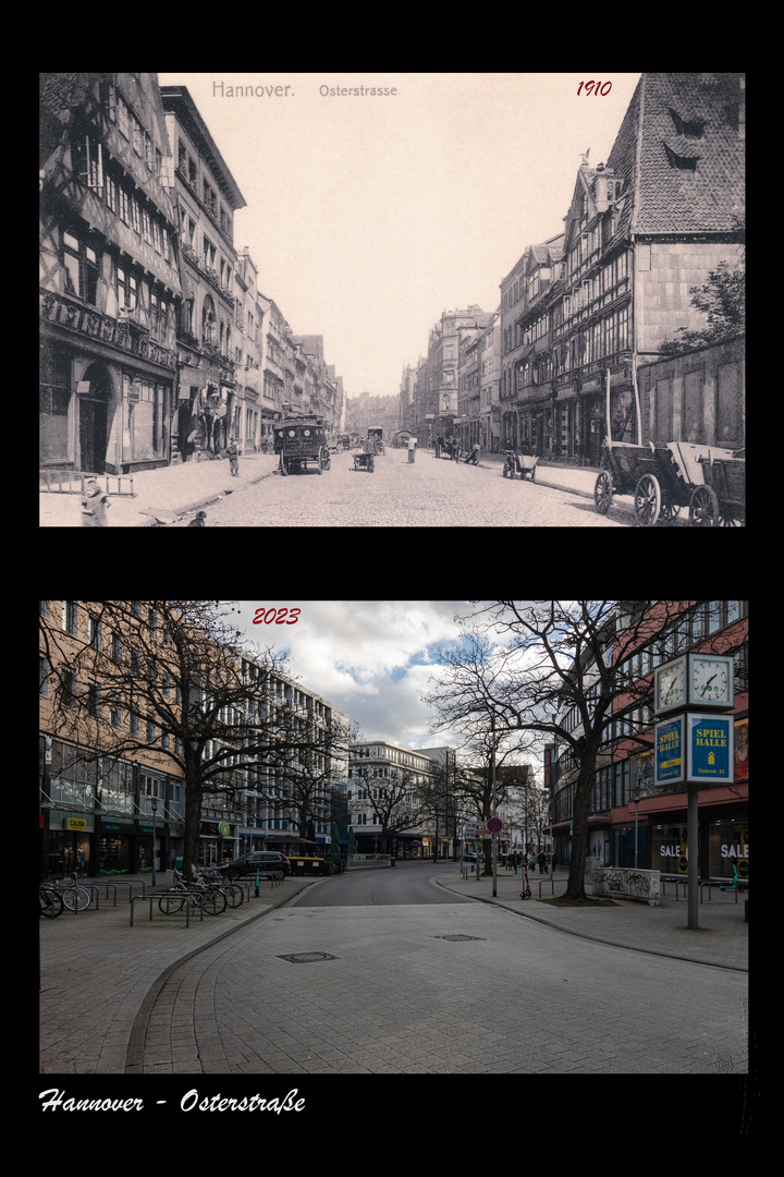 Hannover - Osterstraße 1910 und 2023