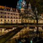 Hannover Rathaus bei Nacht