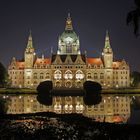 Hannover Rathaus bei Nacht