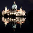 Hannover Rathaus bei Nacht