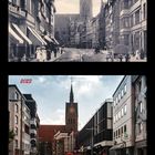 Hannover - Schmiedestrasse und Marktkirche 1910 und 2023