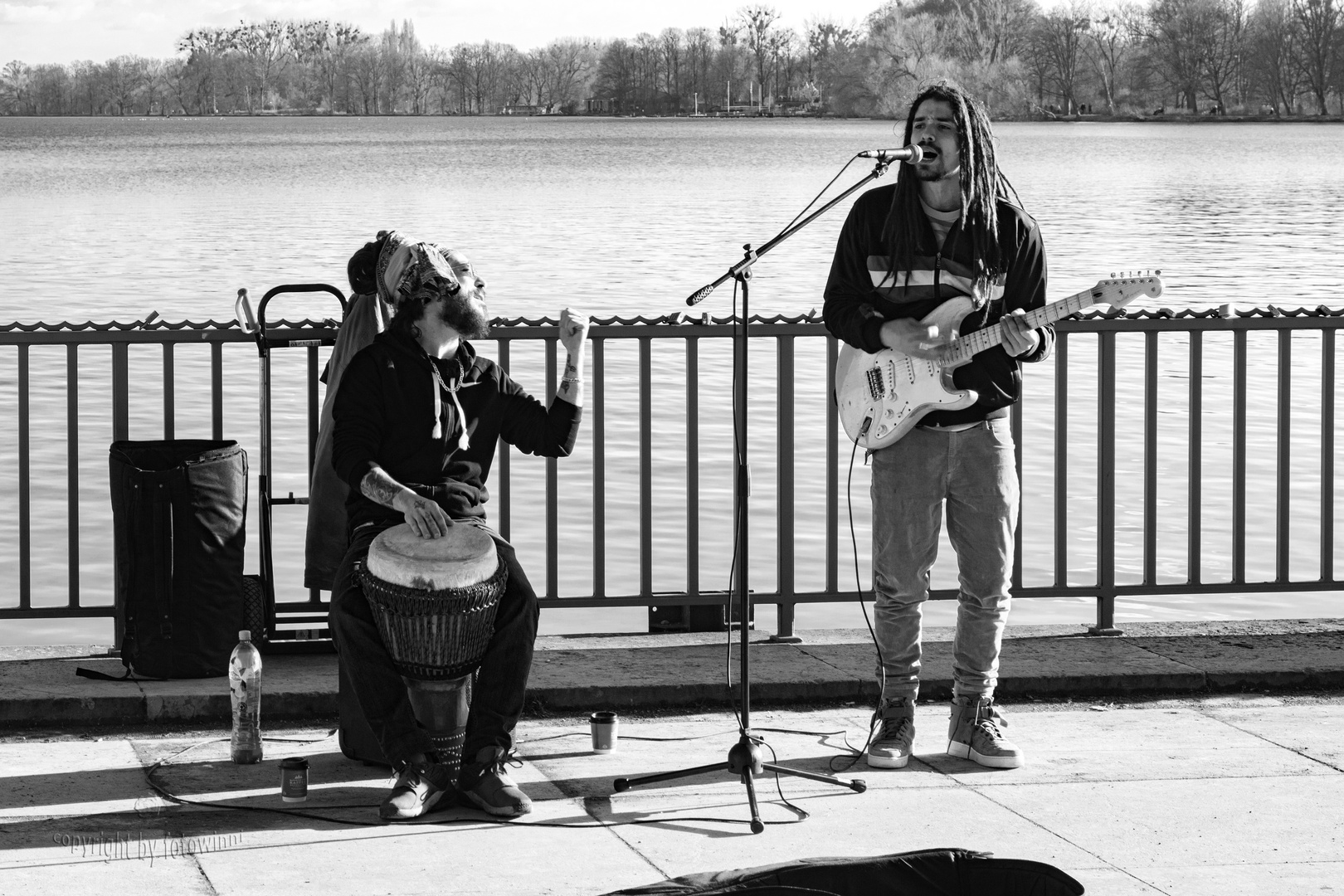 Hannover - Straßenmusiker am Maschsee