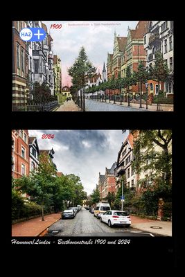 Hannover/Linden - Beethovenstraße 1900 und 2024