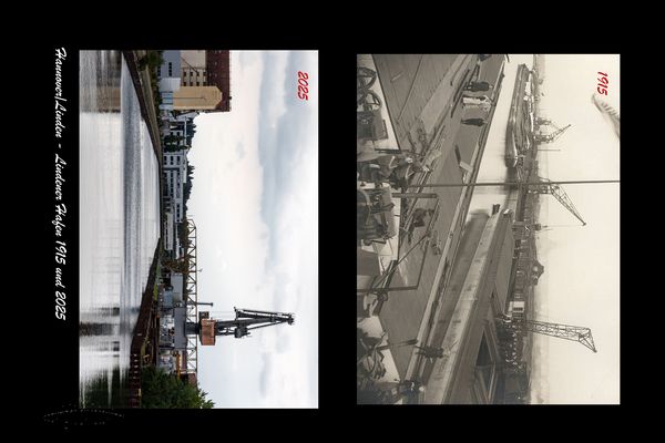 Hannover/Linden - Lindener Hafen 1915 und 2025