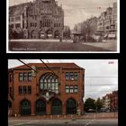 Hannover/Linden - Rathaus und Marktplatz 1900 und 2023