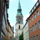 Hannovers Altstadt: Blick vom Ballhof zur Kreuzkirche