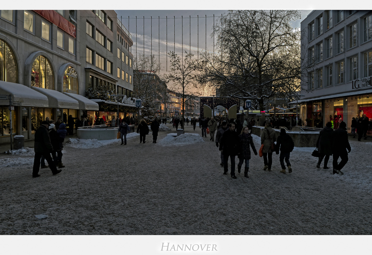 Hannoversche Impressionen " in der City.... "