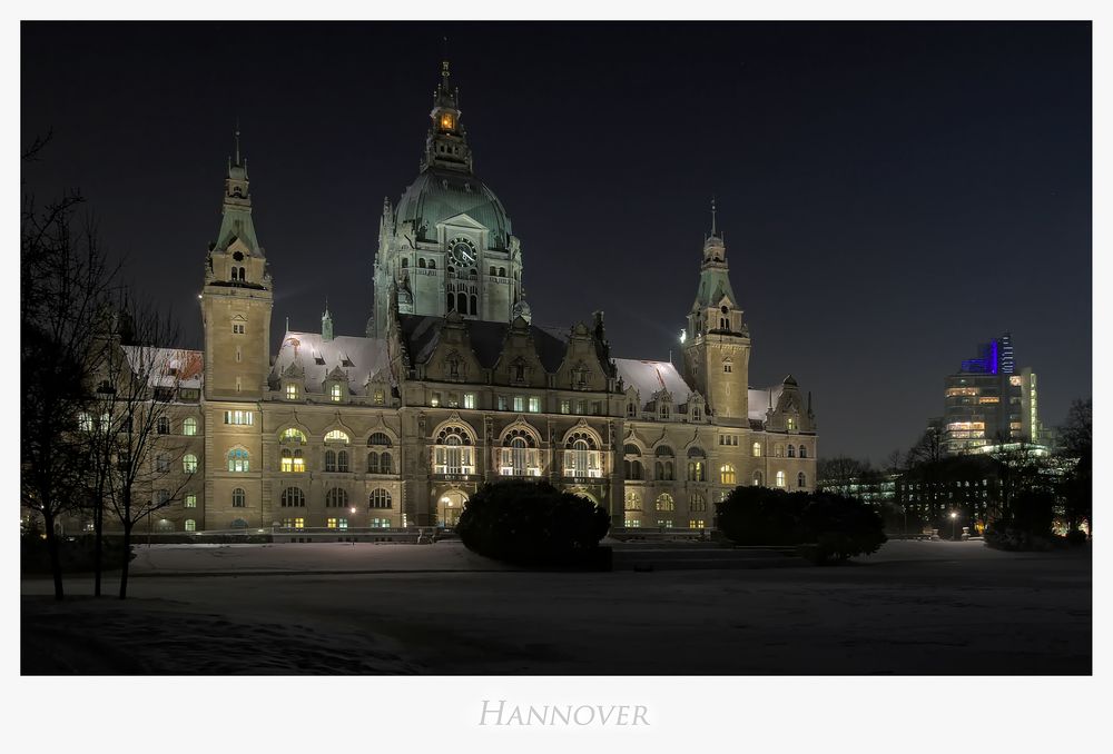 Hannoversche Impressionen " Neues Rathaus der Landeshauptstadt Hannover "