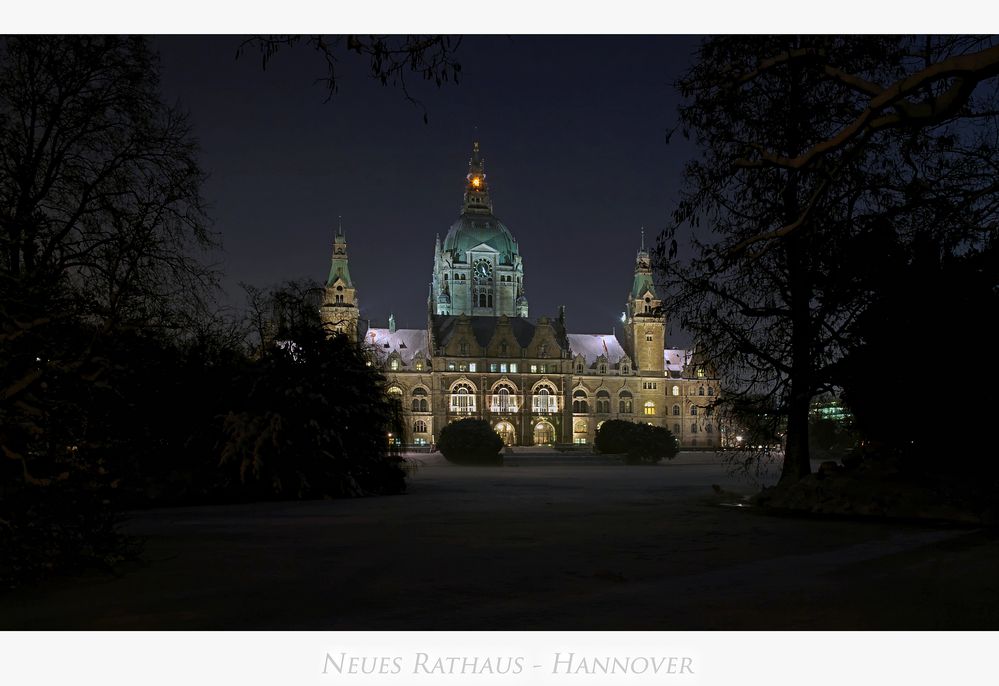 Hannoversche Impressionen " Neues Rathaus der Landeshauptstadt Hannover "