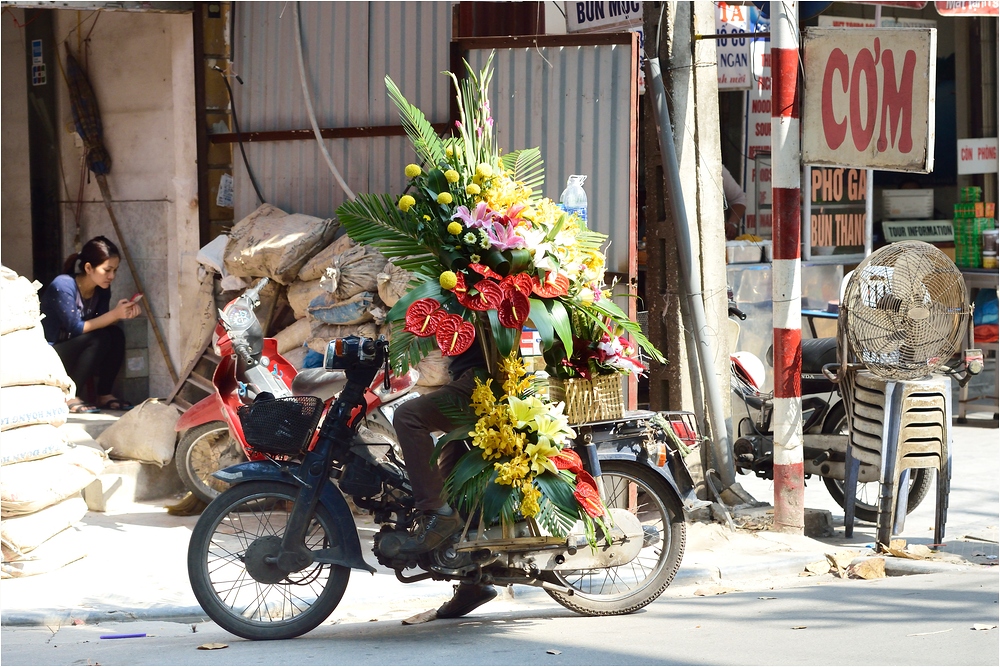 Hanoi flower transport