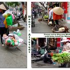 Hanoi - Frauen auf dem Weg zum Markt - Lastentransport wie vor Jahrhunderten