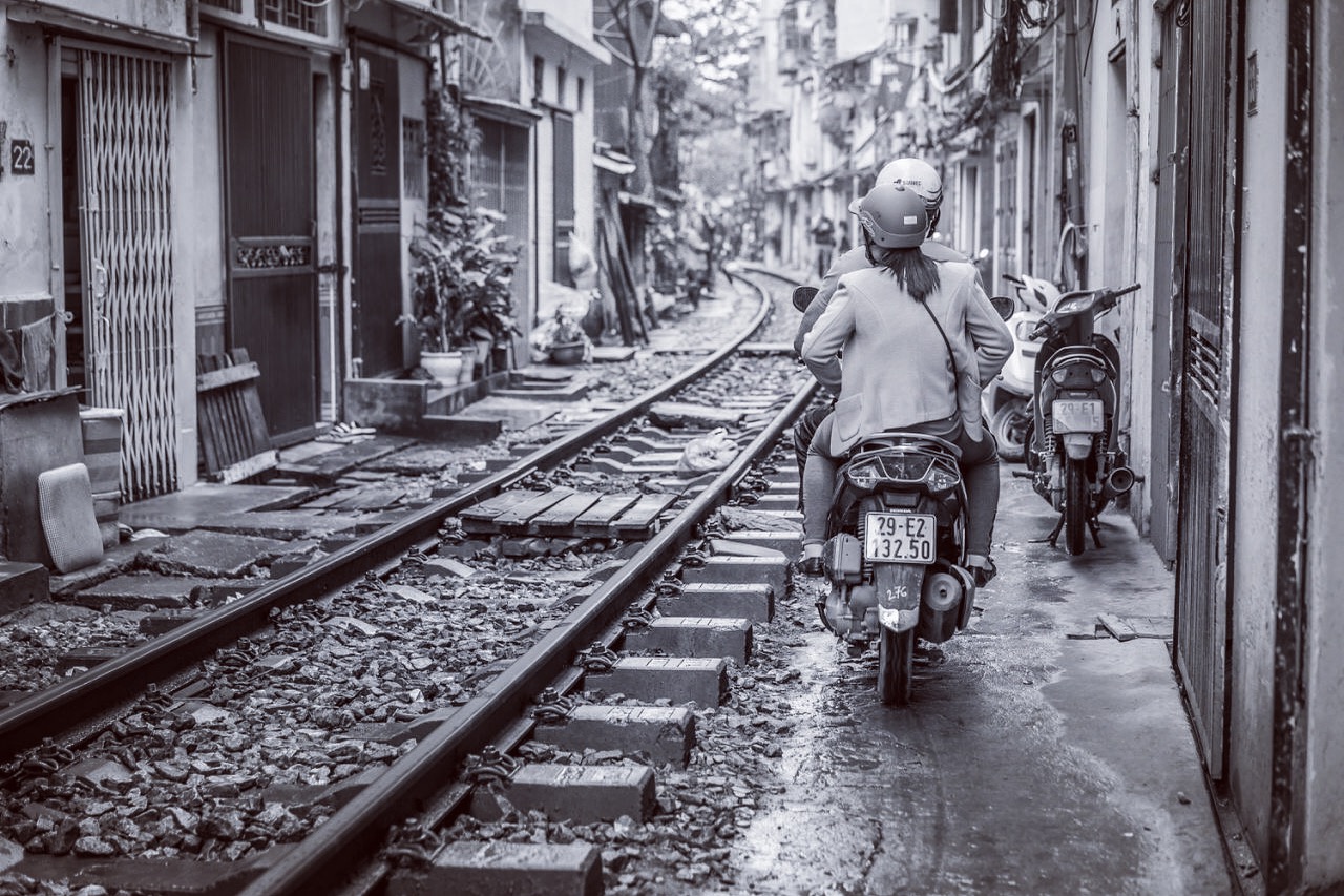 Hanoi‘s Bahngleisen