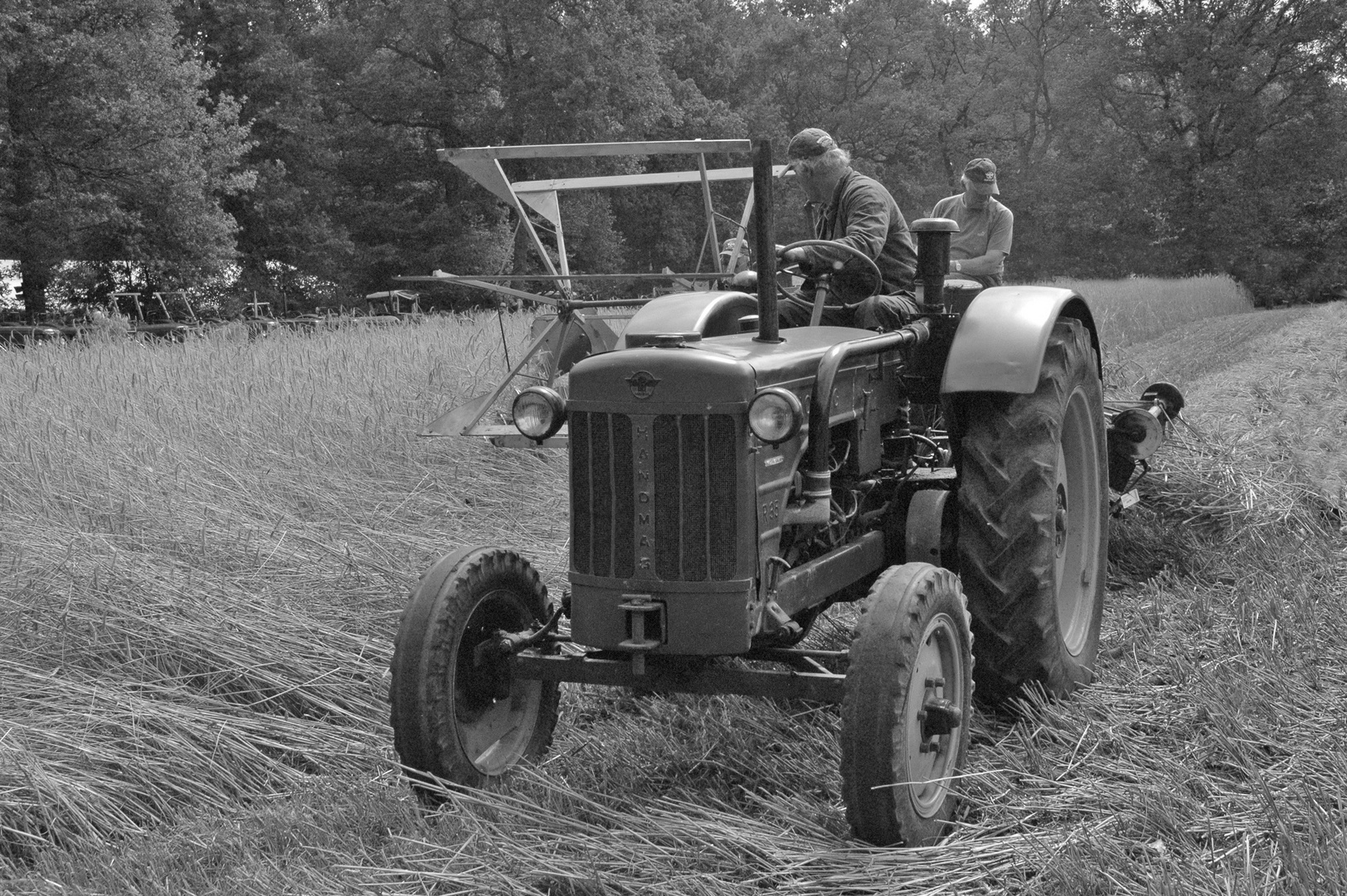 Hanomag mit Mähbinder